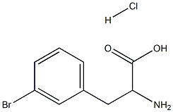 2-amino-3-(3-bromophenyl)propanoic acid Hydrochloride Structure