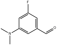 3-(Dimethylamino)-5-fluorobenzaldehyde 化学構造式