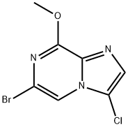 6-Bromo-3-chloro-8-methoxy-imidazo[1,2-a]pyrazine 结构式