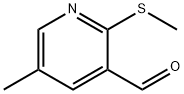 5-甲基-2-(甲硫基)烟醛 结构式