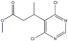 Methyl 3-(4,6-Dichloro-5-pyrimidyl)butyrate Struktur