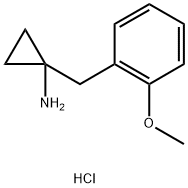 1-[(2-Methoxyphenyl)methyl]cyclopropan-1-amine hydrochloride Structure