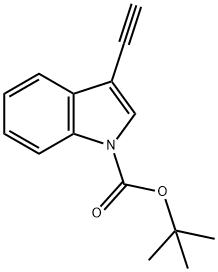 tert-butyl 3-ethynyl-1H-indole-1-carboxylate, 129896-49-7, 结构式
