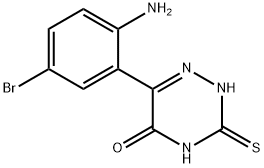 6-(2-amino-5-bromophenyl)-3-thioxo-3,4-dihydro-1,2,4-triazin-5(2H)-one Structure