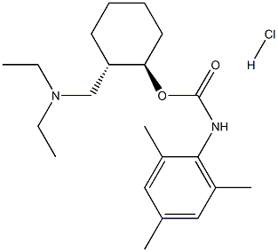 Carbamic acid,(2,4,6-trimethylphenyl)-, 2-[(diethylamino)methyl]cyclohexyl ester,monohydrochloride, trans- (9CI) Structure