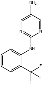 N2-[2-(Trifluoromethyl)phenyl]pyrimidine-2,5-diamine Struktur