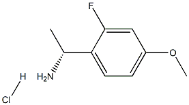 (1R)-1-(2-FLUORO-4-METHOXYPHENYL)ETHYLAMINE HYDROCHLORIDE 化学構造式