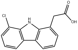 9H-Carbazole-1-acetic acid, 8-chloro- Struktur