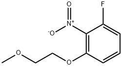 1-フルオロ-3-(2-メトキシエトキシ)-2-ニトロベンゼン 化学構造式