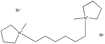 1,1-Hexamethylenebis(1-methylpyrrolidinium bromide) Struktur