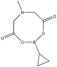 2-cyclopropyl-6-methyl-1,3,6,2-dioxazaborocane-4,8-dione,1313614-52-6,结构式