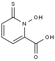 1-羟基-6-硫代-1,6-二氢吡啶-2-羧酸, 131490-25-0, 结构式
