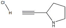 2-ethynylpyrrolidine hydrochloride Struktur