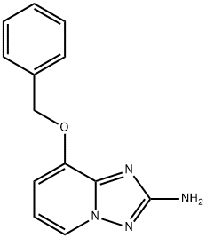 [1,2,4]Triazolo[1,5-a]pyridin-2-amine, 8-(phenylmethoxy)- 化学構造式