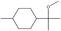 Cyclohexane, 1-(1-methoxy-1-methylethyl)-4-methyl- Struktur
