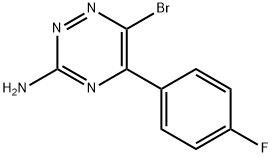 6-bromo-5-(4-fluorophenyl)-1,2,4-triazin-3-amine Struktur