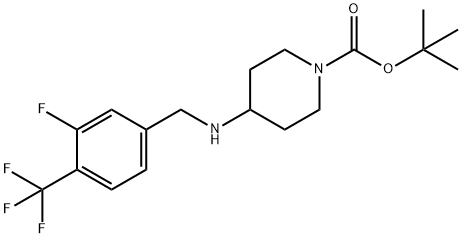 tert-Butyl 4-[3-fluoro-4-(trifluoromethyl)benzylamino]piperidine-1-carboxylate|1322200-93-0