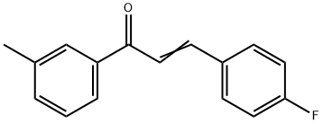 (2E)-3-(4-fluorophenyl)-1-(3-methylphenyl)prop-2-en-1-one Struktur