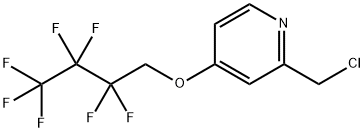 2-(chloromethyl)-4-(2,2,3,3,4,4,4-heptafluorobutoxy)pyridine Struktur