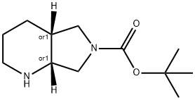 (4AS,7AS)-TERT-BUTYL HEXAHYDRO-1H-PYRROLO[3,4-B]PYRIDINE-6(2H)-CARBOXYLATE, 1330763-74-0, 结构式