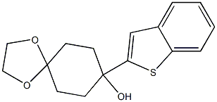 1,4-Dioxaspiro[4.5]decan-8-ol, 8-benzo[b]thien-2-yl- Structure