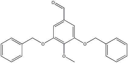 Benzaldehyde, 4-methoxy-3,5-bis(phenylmethoxy)- 化学構造式