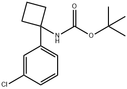 tert-Butyl N-[1-(3-chlorophenyl)cyclobutyl]carbamate|1332765-77-1