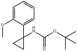 tert-Butyl N-[1-(2-methoxyphenyl)cyclopropyl]carbamate,1332765-85-1,结构式