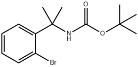 tert-Butyl N-[2-(2-bromophenyl)propan-2-yl]carbamate Structure