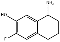 8-AMINO-3-FLUORO-5,6,7,8-TETRAHYDRONAPHTHALEN-2-OL,1337150-89-6,结构式