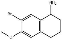 7-BROMO-6-METHOXY-1,2,3,4-TETRAHYDRONAPHTHALEN-1-AMINE Structure