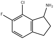 7-CHLORO-6-FLUORO-2,3-DIHYDRO-1H-INDEN-1-AMINE,1337373-21-3,结构式