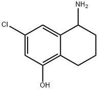 5-AMINO-3-CHLORO-5,6,7,8-TETRAHYDRONAPHTHALEN-1-OL 结构式