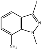 7-AMINO-3-IODO-1-METHYL-1H-INDAZOLE Struktur