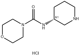 (R)-N-(Piperidin-3-yl)morpholine-4-carboxamide hydrochloride Struktur