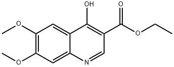 ethyl 4-hydroxy-6,7-dimethoxyquinoline-3-carboxylate Struktur