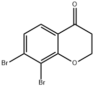 7,8-DIBROMO-3,4-DIHYDRO-2H-1-BENZOPYRAN-4-ONE Structure
