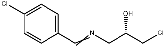 (S)-1-chloro-3-{[(4-chlorophenyl)methylene]amino}propan-2-ol Struktur