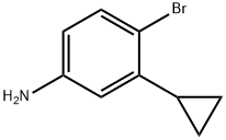 4-bromo-3-cyclopropylaniline Structure