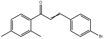 (2E)-3-(4-bromophenyl)-1-(2,4-dimethylphenyl)prop-2-en-1-one Structure