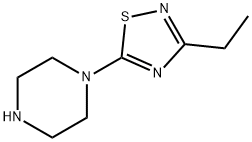 1-(3-ethyl-1,2,4-thiadiazol-5-yl)piperazine, 1354959-71-9, 结构式