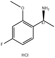 (1S)-1-(4-FLUORO-2-METHOXYPHENYL)ETHAN-1-AMINE HYDROCHLORIDE Structure