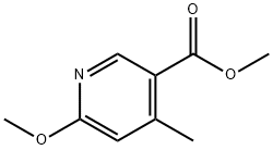 6-Methoxy-4-methyl-nicotinic acid methyl ester Structure