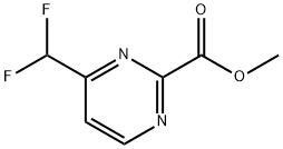METHYL 4-(DIFLUOROMETHYL)PYRIMIDINE-2-CARBOXYLATE Structure