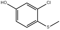 3-Chloro-4-(methylthio)phenol Structure