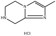 2-METHYL-5,6,7,8-TETRAHYDROIMIDAZO[1,2-A]PYRAZINE 2HCL Struktur