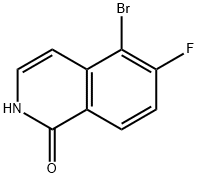 5-溴-6-氟异喹啉-1-醇 结构式