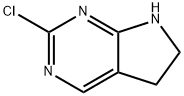 2-Chloro-6,7-dihydro-5H-pyrrolo[2,3-d]pyrimidine Struktur