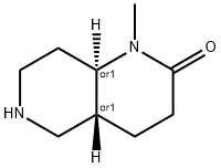 TRANS-1-メチルオクタヒドロ-1,6-ナフチリジン-2(1H)-オン 化学構造式