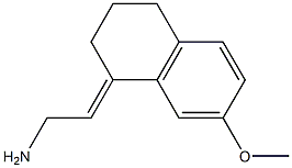(E)-2-(7-methoxy-3,4-dihydronaphthalen-1(2H)-ylidene)ethan-1-amine Struktur